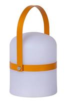 Lucide LITTLE JOE - Oplaadbare Tafellamp Binnen/Buiten - Accu/Batterij - Ø 10 cm - LED Dimb. - 1x0,3W 3000K - IP44 - Bruin - thumbnail