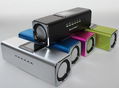 Technaxx MusicMan MA Display Soundstation Mini-luidspreker AUX, FM radio, SD, Draagbaar, USB Zilver