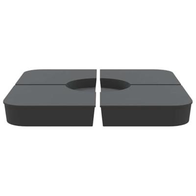 4-delige Set parasolvoeten voor kruisvoet parasol 100 kg PP