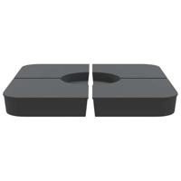 4-delige Set parasolvoeten voor kruisvoet parasol 100 kg PP - thumbnail