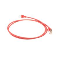 ACT DC7505 LSZH U/FTP CAT6A Datacenter Slimline Patchkabel Snagless | RJ45 Connectoren | Rood | 5 meter - thumbnail