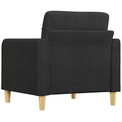 Fauteuil 60 cm stof zwart Fauteuil 60 cm stof zwart