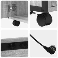 Kantoor kast met wiel Grijs sonoma 60 x 46 x 67 cm Bewerkt hout - thumbnail