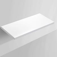Wastafelblad Sanilux Mineraalmarmer krasbestendig 100x47x4cm Wit - thumbnail