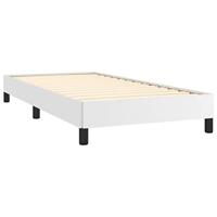 Bedframe kunstleer wit 90x190 cm - thumbnail