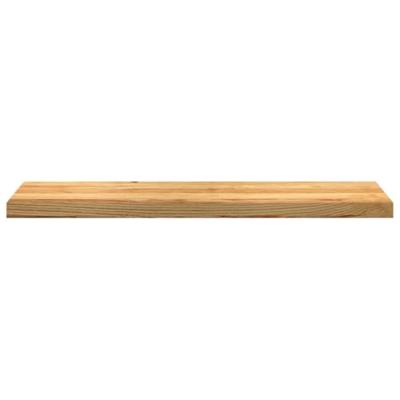 Traptreden 2 st 100x25x2 cm massief eikenhout lichtbruin - thumbnail