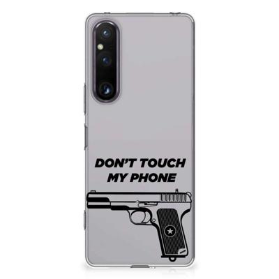 Sony Xperia 1 V Silicone-hoesje Pistol DTMP Sony Xperia 1 V Silicone-hoesje Pistol DTMP