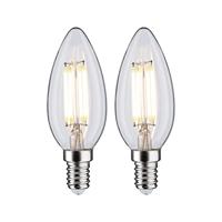 Paulmann 70453 LED-lamp Energielabel F (A - G) E14 Kaars 4.8 W Neutraalwit (Ø x h) 35 mm x 98 mm 2 stuk(s) - thumbnail