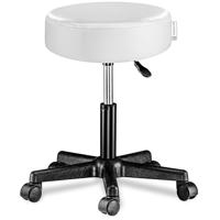 Monzana Bureaustoel - draaistoel - kruk - met - gestoffeerde - zitting - in - zwart - thumbnail