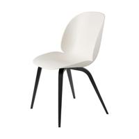 Gubi Beetle eetkamerstoel zwart beuken Alabaster White - thumbnail