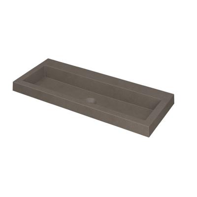 INK Dock Wastafel Quartz Zonder Kraangat - 1000x400x60 mm - Quartz Beton