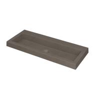 INK Dock Wastafel Quartz Zonder Kraangat - 1000x400x60 mm - Quartz Beton - thumbnail