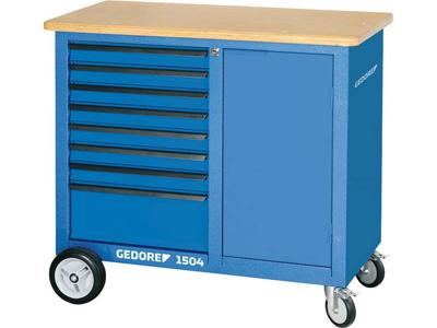 Gedore 1814931 Verrijdbare werkbank (b x h x d) 1100 x 985 x 550 mm Blauw