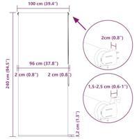 VidaXL Doucherolgordijn 100x240 cm stofbreedte 96 cm - thumbnail