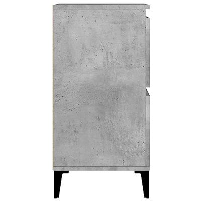 Dressoir 60x35x70 cm bewerkt hout betongrijs