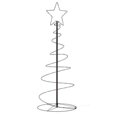 VidaXL Led-kerstboom 80 leds warm wit 120 cm - thumbnail