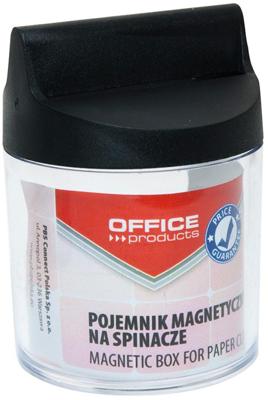OFFICE products papierklemhouder, zonder clips, rond, magnetisch, transparant