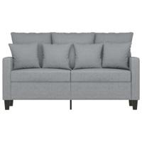 Tweezitsbank 120 cm stof lichtgrijs - thumbnail