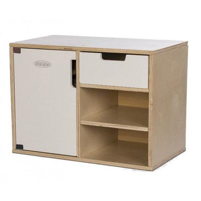 houten keukenkastje met koelkast 36 cm