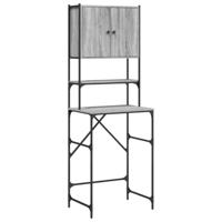 Wasmachinekast 68x48,5x194 cm grijs sonoma eikenkleurig - thumbnail