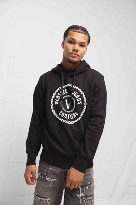 Versace Jeans Couture Chain Hoodie Heren Zwart/Wit - Maat XL - Kleur: Zwart | Soccerfanshop
