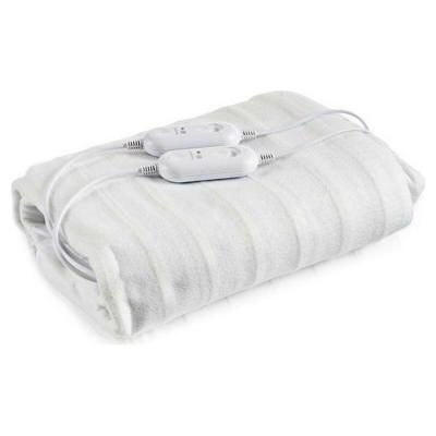 Dubbele elektrische bedverwarmer Gift Decor Wit Polyester 140 x 1 x 160 cm Geometrisch 2 x 60 W