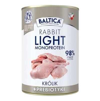 BALTICA Nutraceutic Monoprotein Light Rabbit with prebiotics - natvoer voor honden - 400g