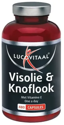 Lucovitaal Lucovitaal Visolie & Knoflook (480ca) Lucovitaal Lucovitaal Visolie & Knoflook (480ca)
