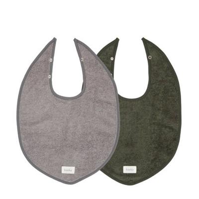 Koeka slab Dijon Organic - set van 2 donkergroen/grijs