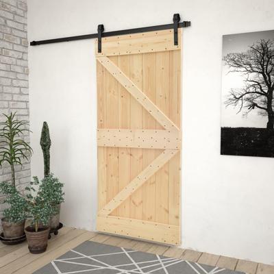 Schuifdeur met beslag 80x210 cm massief grenenhout