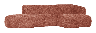 WOOOD Loungebank 'Polly' Rechts, Woven, kleur Roze WOOOD Loungebank 'Polly' Rechts, Woven, kleur Roze