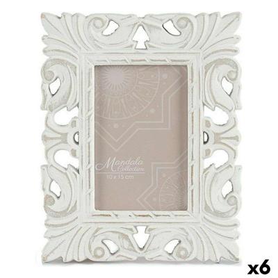 Fotolijsten 18,5 x 23 x 1,3 cm Wit Hout MDF (6 Stuks)