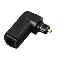 Avinity ODT-adapter Toslink-stekker - Toslink-koppeling Verguld 90° Flex - thumbnail