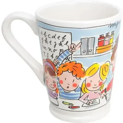 Blond Amsterdam xl mok aardewerk meester 10x12.5cm multi