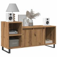 Tv-meubel 100x35x55 cm bewerkt hout artisanaal eikenkleur - thumbnail