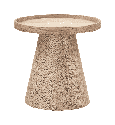 WOOOD Ronde Bijzettafel 'Maud' 39cm, kleur Naturel WOOOD Ronde Bijzettafel 'Maud' 39cm, kleur Naturel