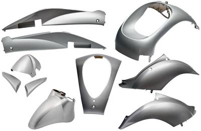 Edge plaatset mio 10 delig zilver metallic