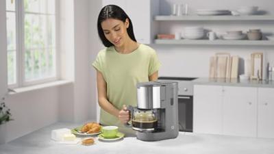 Braun KF 1500 GY Koffiezetapparaat Grijs Capaciteit koppen: 10 Braun KF 1500 GY Koffiezetapparaat Grijs Capaciteit koppen: 10