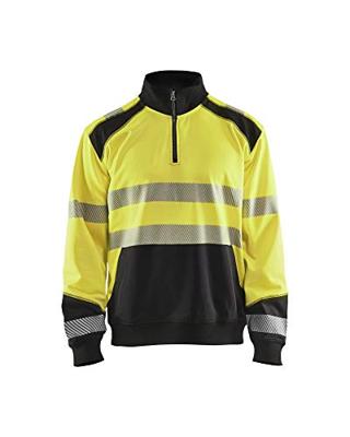 Blåkläder Sweatshirt halve rits High-Vis 35562528 | High-Vis Geel/Zwart | Maat S - 7330509610206 Blåkläder Sweatshirt halve rits High-Vis 35562528 | High-Vis Geel/Zwart | Maat S - 7330509610206