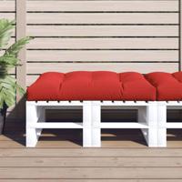VidaXL Palletkussen 120x80x12 cm stof rood - thumbnail
