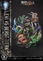 Attack on Titan Ultimate Premium Masterline Series Statue 1/4 Levi Versus Beast Titan 73 cm - thumbnail