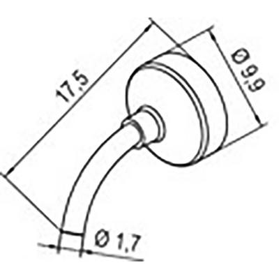 Ersa 0472DR Hetelucht mondstuk Grootte soldeerpunt 1.70 mm Lengte soldeerpunt: 17.50 mm Inhoud: 1 stuk(s)