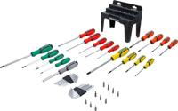 BGS technic screwdriver set with bit assortment in a plastic stand 44-piece - thumbnail