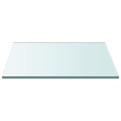 Tafelblad 30x30 cm gehard glas transparant