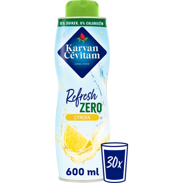 Karvan Cevitam Zero Citroen Siroop 600 ml bij Jumbo