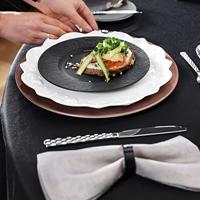 Villeroy & Boch Ontbijtbord / Dessertbord Manufacture Rock - Zwart - ø 22 cm - thumbnail