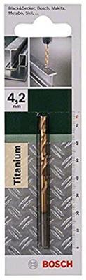 Bosch Accessories 2609255095 2609255095 HSS Metaal-spiraalboor 4 mm Gezamenlijke lengte 75 mm TiN DIN 338 Cilinderschacht 1 stuk(s) Bosch Accessories 2609255095 2609255095 HSS Metaal-spiraalboor 4 mm Gezamenlijke lengte 75 mm TiN DIN 338 Cilinderschacht 1 stuk(s)