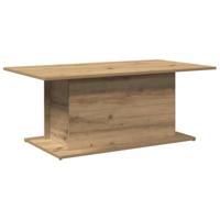 Salontafel 102x55,5x40 cm bewerkt hout artisanaal eikenkleur - thumbnail