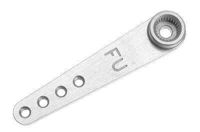 Precisie aluminium servo-arm - 7075 T-6 Alu. - Enkel 48mm - 25T Futaba - 1 st