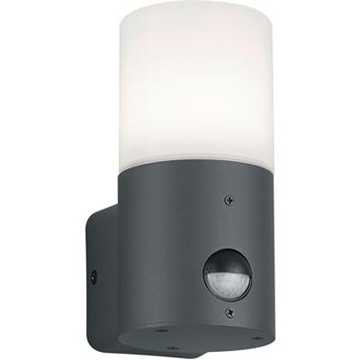 LED Buitenlamp met Bewegingssensor - E27 Fitting - Spatwaterdicht IP44 - Mat Antraciet